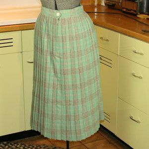 Vintage J L Originals Plaid Skirt Pleated